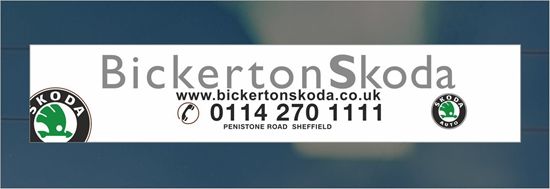 Picture of Bickerton Skoda- Sheffield Dealer rear glass Sticker