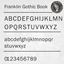 Picture of Franklin Gothic Book Text Decals / Stickers