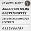Picture of SF Comic Script Text Decals / Stickers