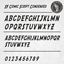 Picture of SF Comic Script Condensed Text Decals / Stickers