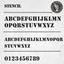 Picture of Stencil Text Decals / Stickers