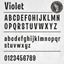 Picture of Violet Text Decals / Stickers