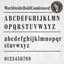 Picture of Worldwide Bold Condensed Text Decals / Stickers