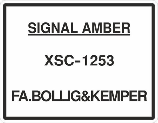 Picture of Ford Escort RS 2000 / Mexico Paint Code Signal Amber replacement  Decal / Sticker