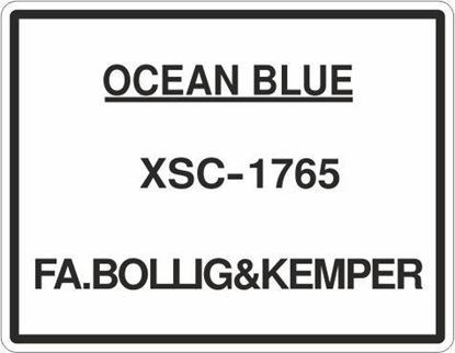 Picture of Ford Capri / Cortina / Granada Paint Code Ocean Blue replacement Decal / Sticker