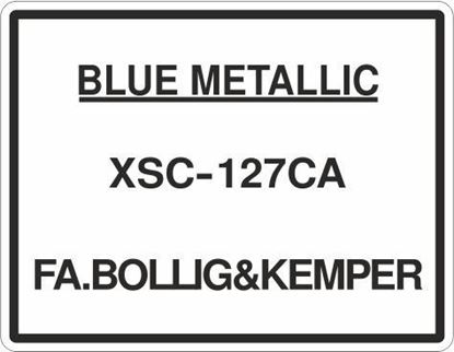 Picture of Ford Capri / Cortina / Granada Paint Code Blue Metallic replacement Decal / Sticker