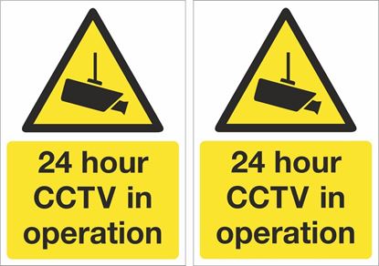 Picture of 24 Hour CCTV in operation Decals / Stickers