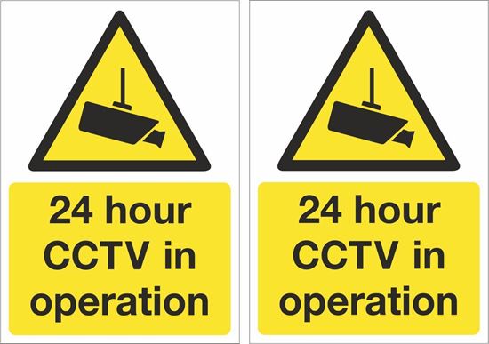 Picture of 24 Hour CCTV in operation Decals / Stickers