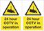 Picture of 24 Hour CCTV in operation Decals / Stickers