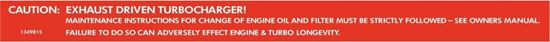 Picture of Volvo 240 / 740 Turbo replacement Intercooler Decal / Sticker