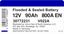 Picture of Volvo Battery 30772231 800A replacement Decal / Sticker