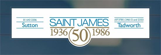 Picture of Saint James - Sutton - Tadworth realer rear glass Sticker