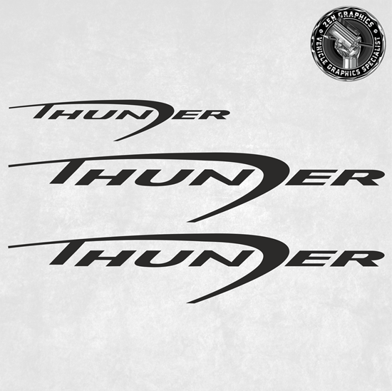 Picture of Ford Ranger Thunder 2009 - 2011 side and rear Decals / Stickers
