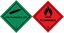 Picture of Safety Non-Flammable Gas 2 / Flammable 3 Decals / Stickers