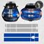 Picture of Mini R58 Cooper S / Cooper over the top Stripes  for Lightning Blue / Silver Roof