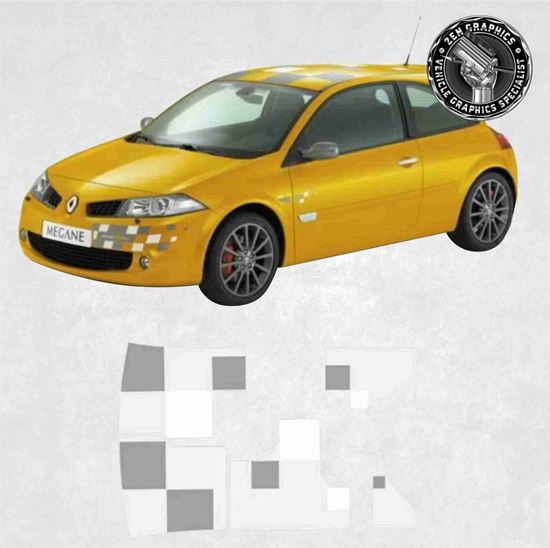 Picture of Renault Megane R26 230 F1 Team replacement roof Decals / Stickers