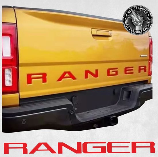 Picture of Ford Ranger 2019 - 2023  rear letter insert overlay Decals / Stickers