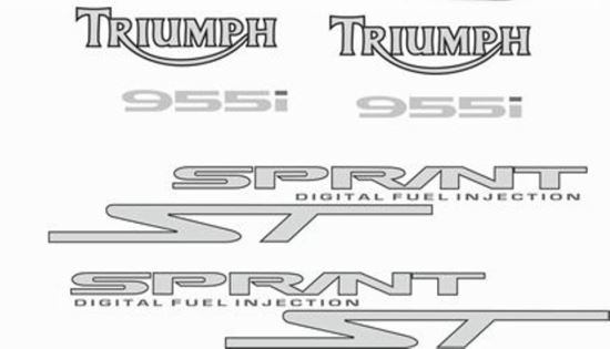 Picture of Triumph Sprint ST 955i 2002 - 2004 replacement Decals / Stickers