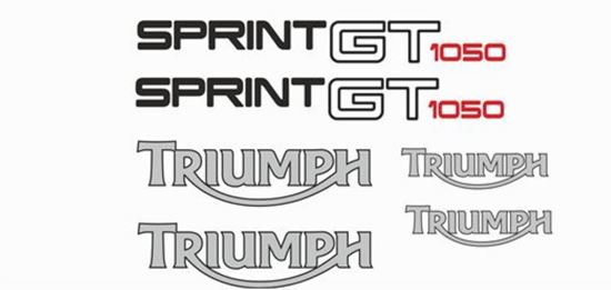 Picture of Triumph Sprint GT 1050 2010 - 2016 replacement Decals / Stickers
