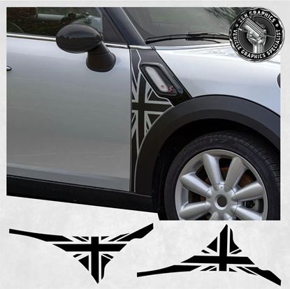 Picture of Mini R60 Countryman Scuttle Union Jacks Decals / Stickers