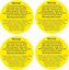Picture of 32mm Candle instruction x20 Labels / Stickers
