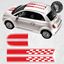 Picture of Fiat 500 Freccia Bonnet and Roof Stripes / Stickers FACTORY FIT