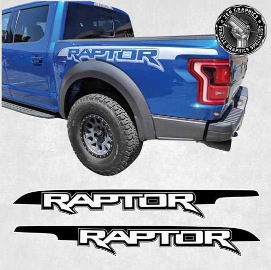 Picture of Ford Raptor F-150 2017 - 2019 side Bed Decals / Stickers