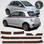 Picture of Fiat 500 Gucci Style Stripes / Stickers FACTORY FIT