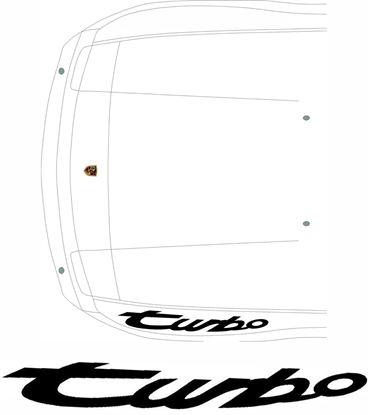 Picture of 944 / 924 Turbo Wing Decal / Sticker