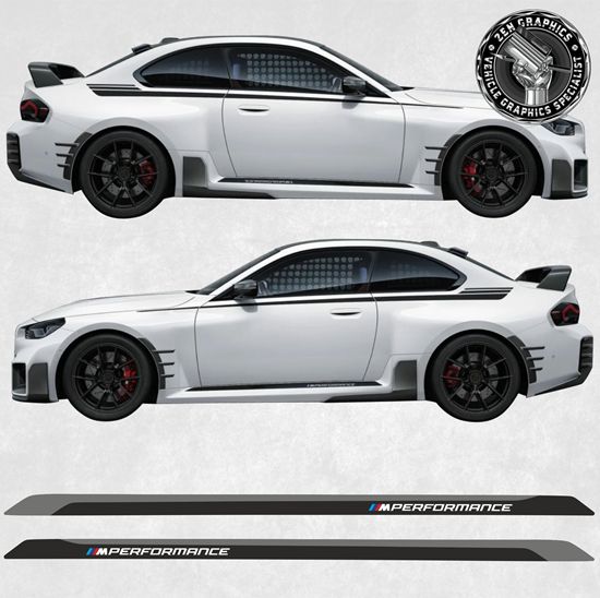 Picture of 2 Series G87 M2 Performance side Sill Stripes / Stickers
