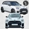 Picture of Black & Transparent OEM Spec Mini U25 Countryman Bonnet Stripes / Stickers