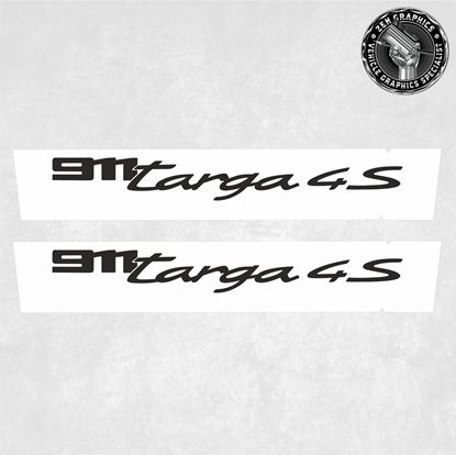 Picture of 992 Targa 4S lower side Door Decals