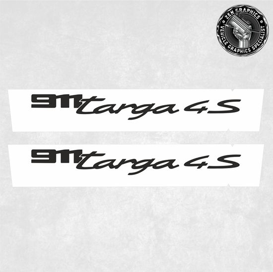 Picture of 992 Targa 4S lower side Door Decals