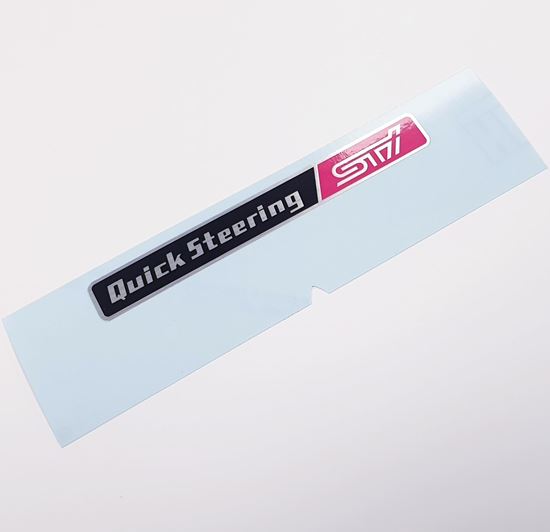 Picture of Impreza STi replacement OE spec Foil "Quick Steering" Decal / sticker