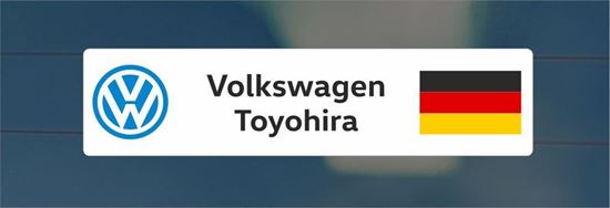 Picture of Volkswagen Toyohira - Japan Dealer rear glass Sticker