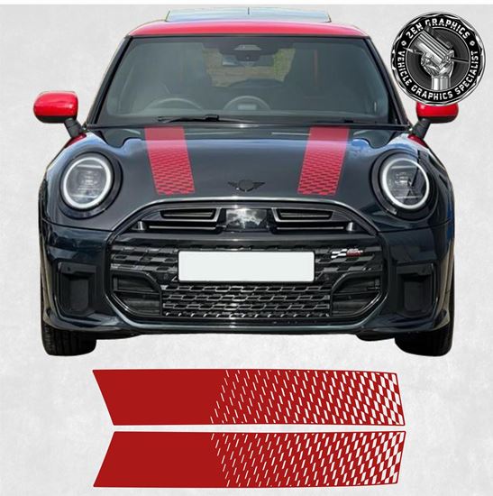 Picture of OEM spec Mini Sport F65 / F66 Bonnet Stripes / Stickers