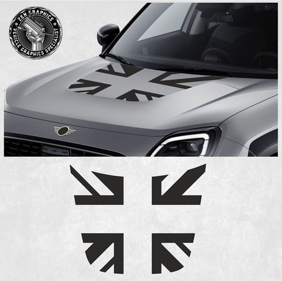 Picture of Mini U25 Countryman Union Jack Bonnet Decal / Vinyl