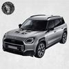 Picture of Mini U25 Countryman Union Jack Bonnet Decal / Vinyl