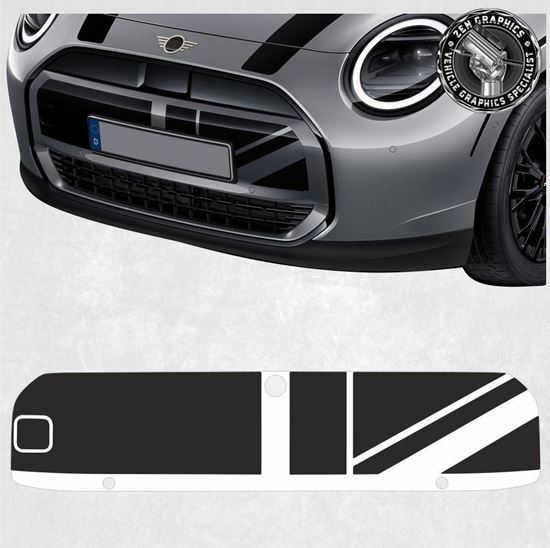 Picture of Mini Heritage Cooper Electric J01 front Grille Decal / Sticker