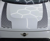 Picture of Black & Transparent OEM Spec Mini U25 Countryman Bonnet Stripes / Stickers