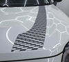 Picture of Black & Transparent OEM Spec Mini U25 Countryman Bonnet Stripes / Stickers