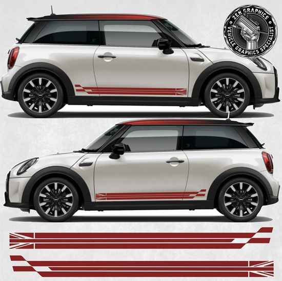 Picture of Mini F55 / F56 Cooper S side Stripes / Stickers