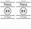 Picture of Petrol Station Unleaded 95 Octane Decals / Stickers