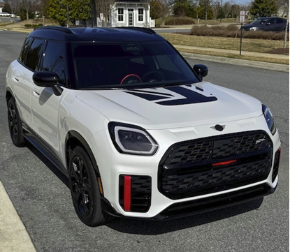 Picture of Fits Mini U25 Countryman Union Jack Bonnet Decal / Vinyl
