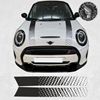 Picture of Mini F55 / F56 Transparent and Black 2024 Style JCW Bonnet Stripes
