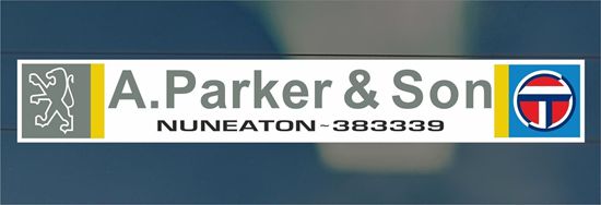 Picture of A.Parker & Son  - Nuneaton Dealer rear glass Sticker