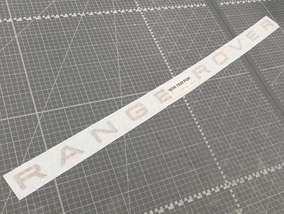Picture of Genuine Range Rover P38 Bonnet 3D Matte Black Adhesive Letters