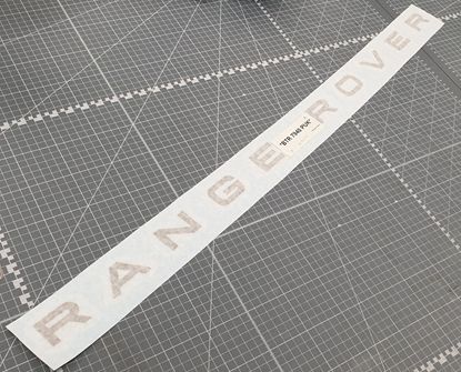 Picture of Genuine Range Rover P38 Tailgate 3D Matte Black Adhesive Letters