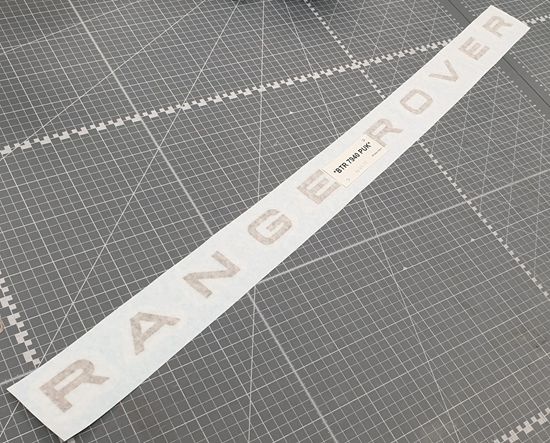 Picture of Genuine Range Rover P38 Tailgate 3D Matte Black Adhesive Letters