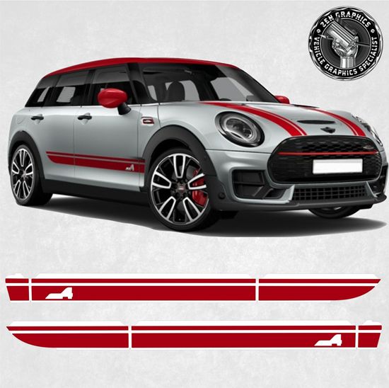 Picture of Mini F54 Clubman JCW All4  side Stripes / Stickers